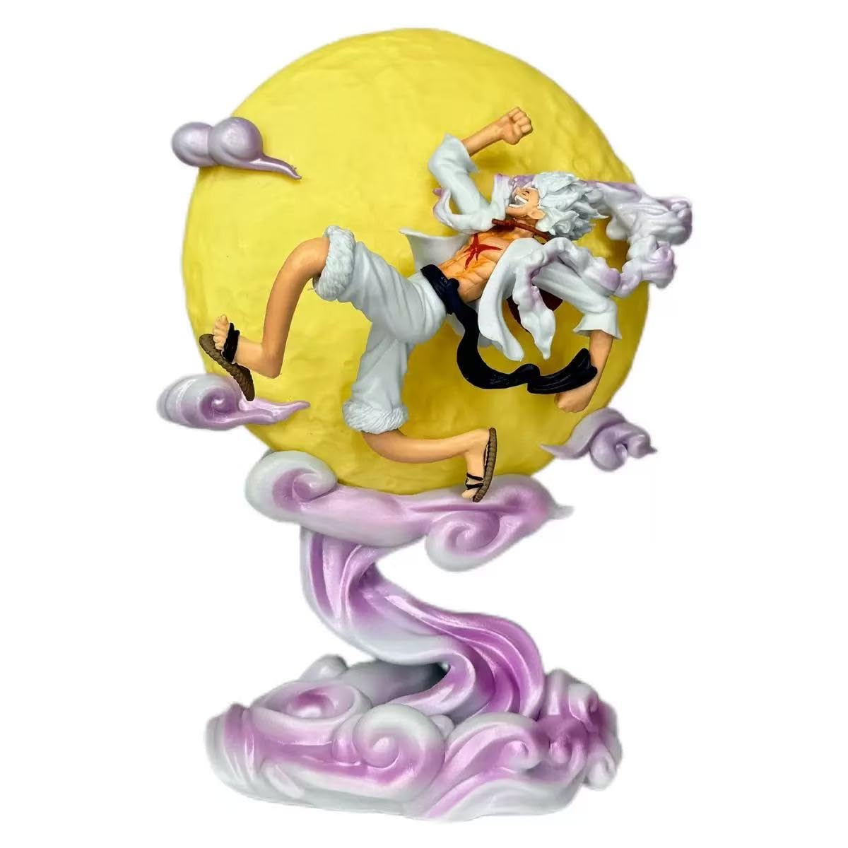 CBKSUHBADE Anime One Piece Figure, Luffy Nika Form, Light-Up